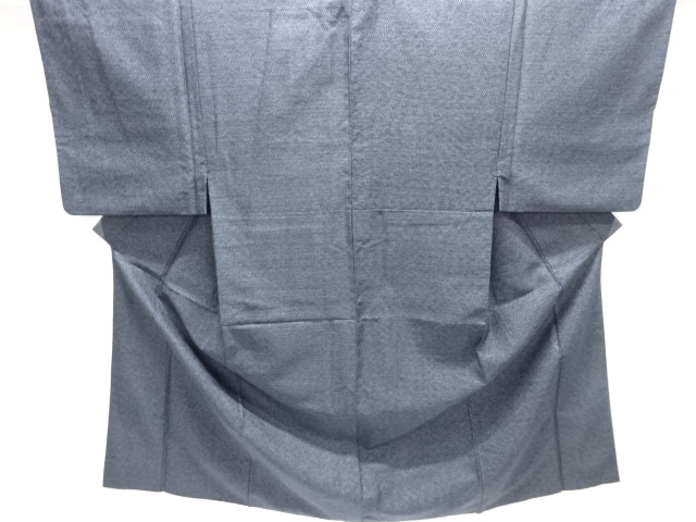 JAPANESE MENS ENSEMBLE OMESHI KIMONO / SILK / NISHIJIN-ORI / WOVEN KIKKO KASURI PATTERN